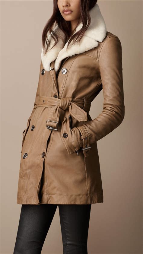 burberry shearling coats|burberry shearling collar jacket.